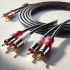 აუდიო და ვიდეო კაბელი VCOM 2RCA Cable 3M